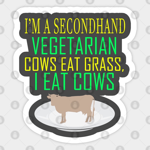 Secondhand Vegetarian Sticker by Mommag9521